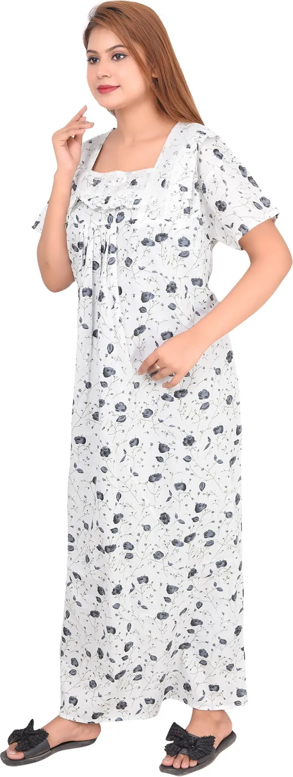 Cotton_Lace_Square_Neck_Night_Wear_For_Women