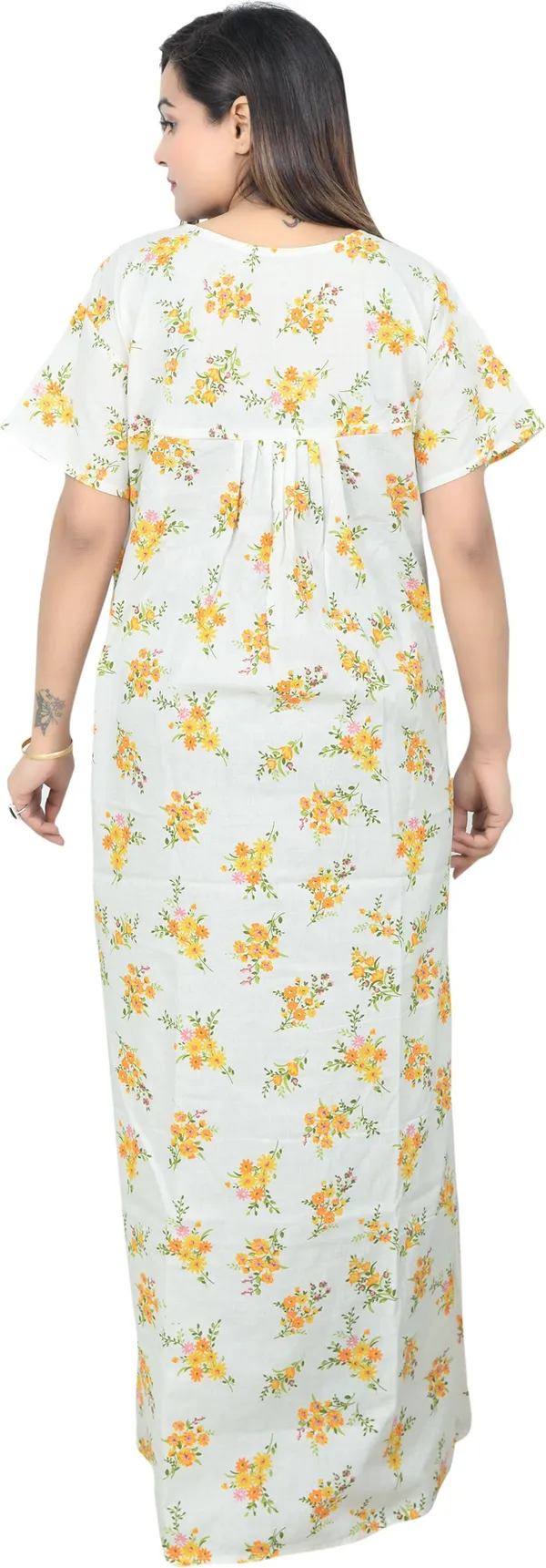 Pack_Of_2_-_Cotton_Printed::Floral_Square_Neck_Night_Wear_For_Women