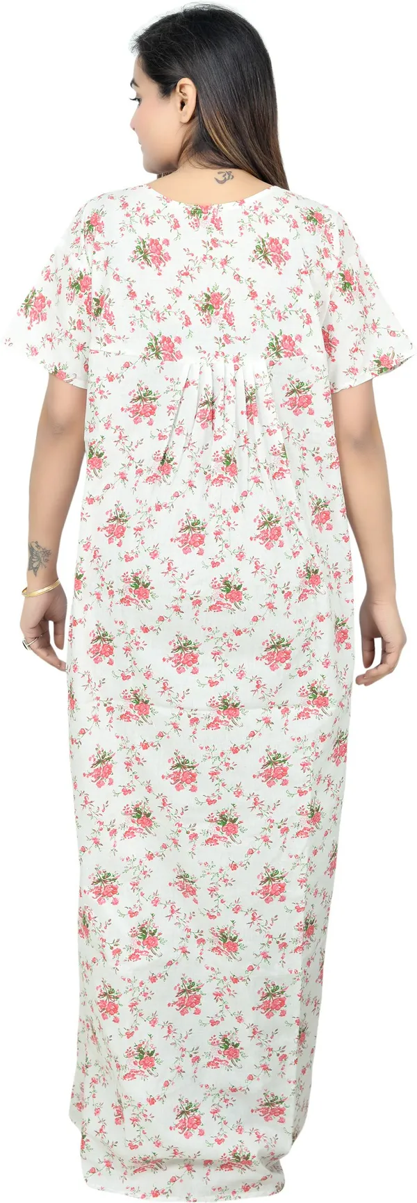 Pack_Of_2_-_Cotton_Floral_Square_Neck_Night_Wear_For_Women