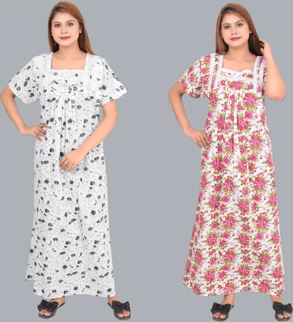 Pack_Of_2_-_Cotton_Printed_Square_Neck_Night_Wear_For_Women