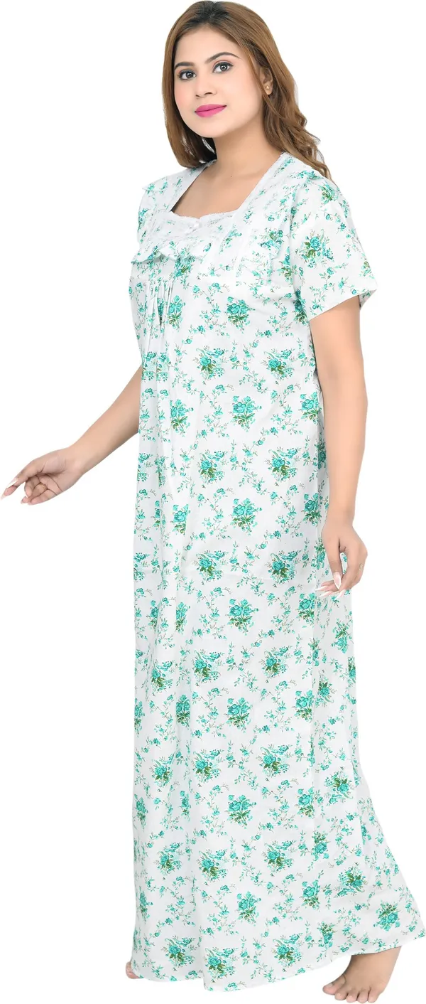 Cotton_Lace_Square_Neck_Night_Wear_For_Women