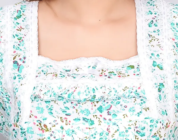Cotton_Printed_Square_Neck_Night_Wear_For_Women