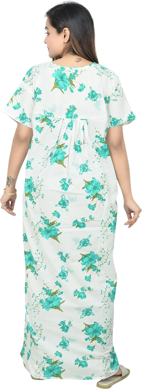 Pack_Of_2_-_Cotton_Floral_Square_Neck_Night_Wear_For_Women