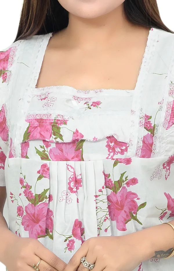 Pack_Of_2_-_Cotton_Floral_Square_Neck_Night_Wear_For_Women