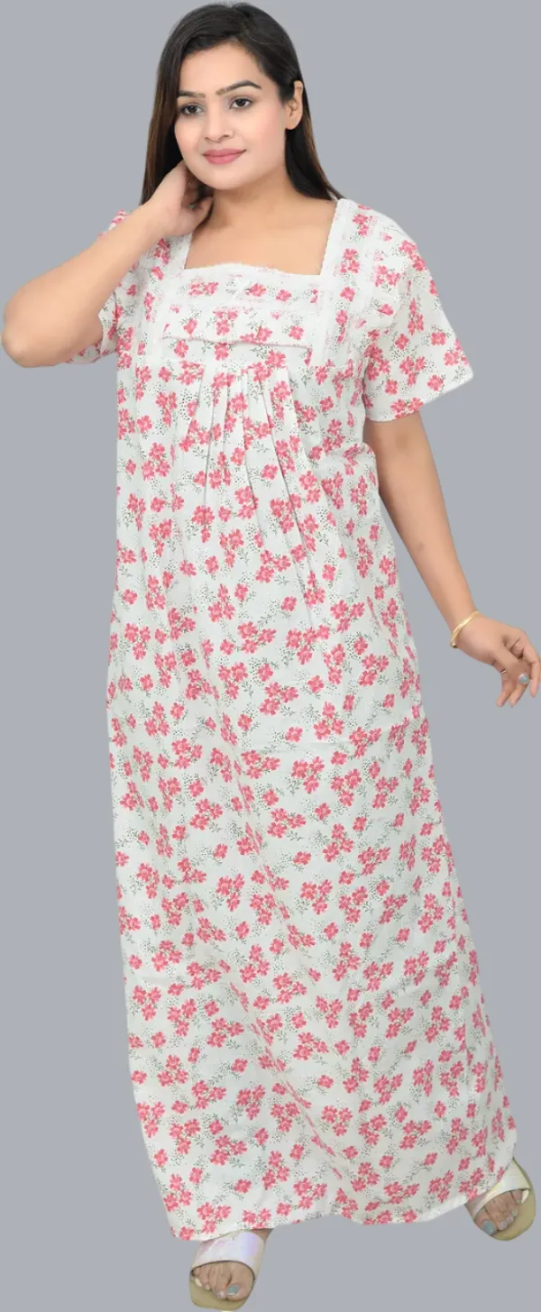 Cotton_Lace_Square_Neck_Night_Wear_For_Women