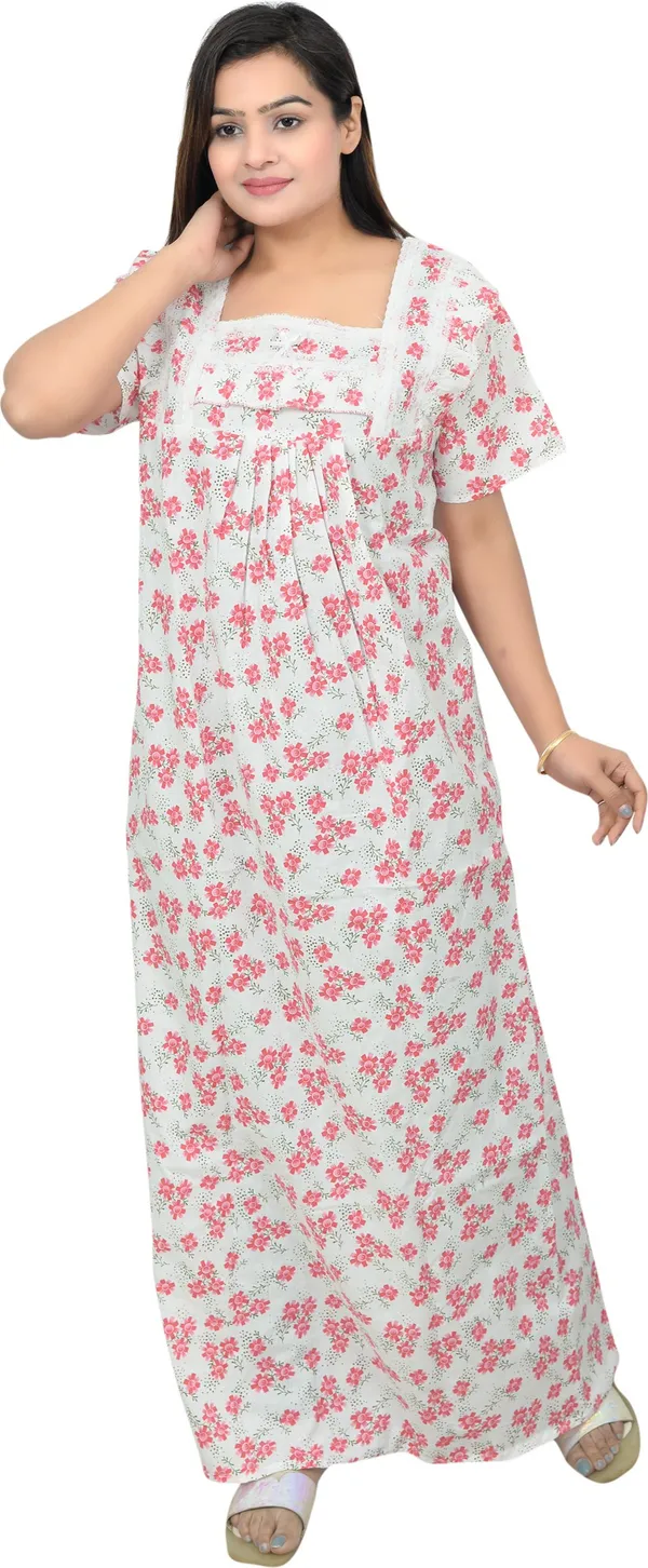 Cotton_Lace_Square_Neck_Night_Wear_For_Women