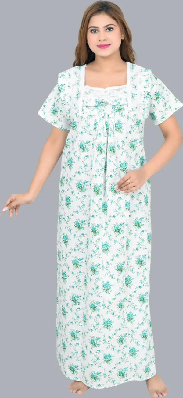 Cotton_Lace_Square_Neck_Night_Wear_For_Women