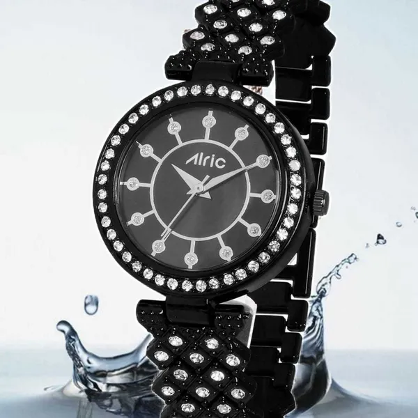 Black_Round_Quartz_Analog_Wrist_Watch_For_Girls_(30_Mm_Dial)