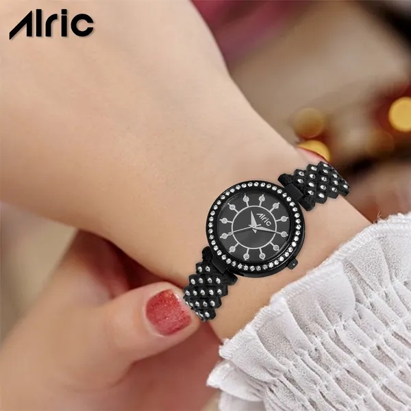 Black_Round_Quartz_Analog_Wrist_Watch_For_Girls_(30_Mm_Dial)