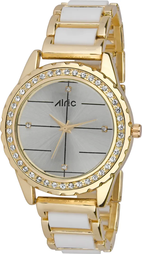 Silver_Round_Quartz_Analog_Wrist_Watch_For_Women_(30_Mm_Dial)