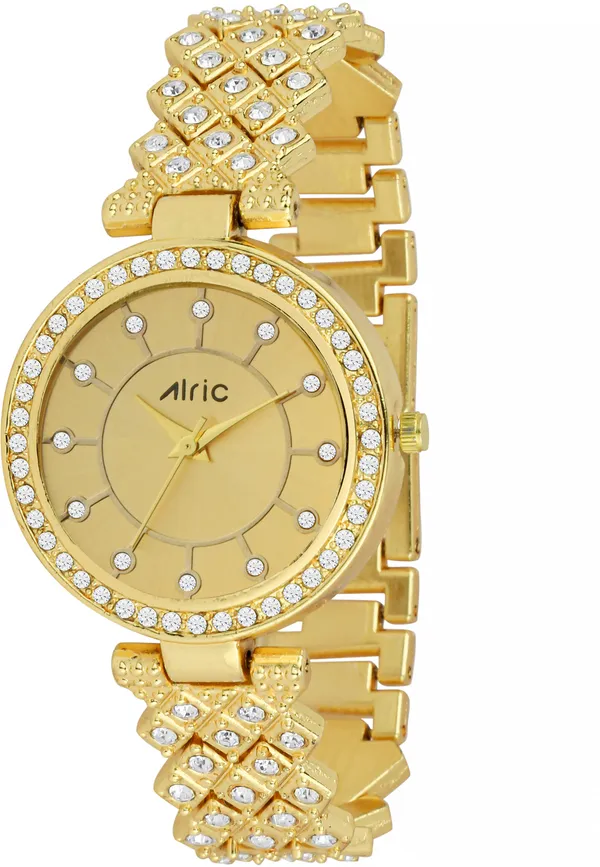 Gold_Round_Quartz_Analog_Wrist_Watch_For_Girls_(30_Mm_Dial)