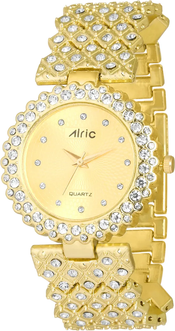 Gold_Round_Quartz_Analog_Wrist_Watch_For_Girls_(30_Mm_Dial)