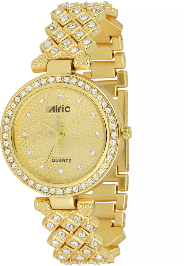 Gold_Round_Quartz_Analog_Wrist_Watch_For_Girls_(30_Mm_Dial)