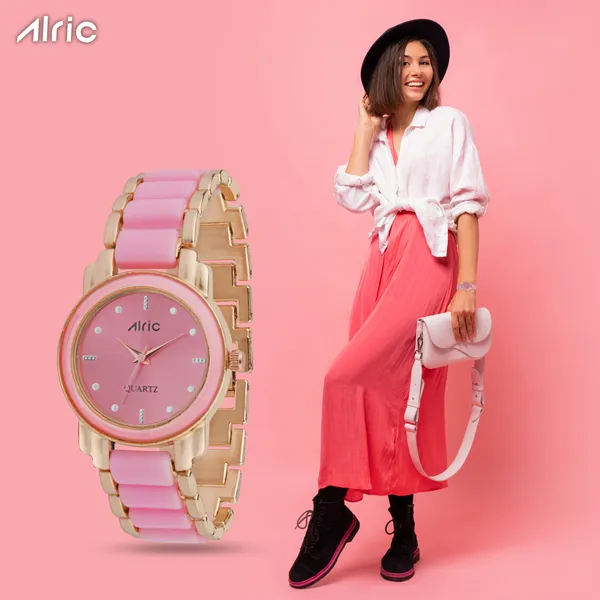 Pink_Round_Quartz_Analog_Wrist_Watch_For_Girls_(30_Mm_Dial)