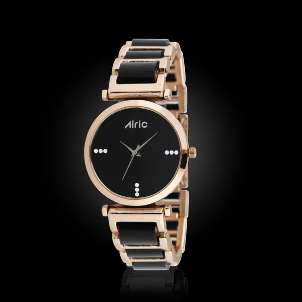 Black_Round_Quartz_Analog_Wrist_Watch_For_Girls_(30_Mm_Dial)