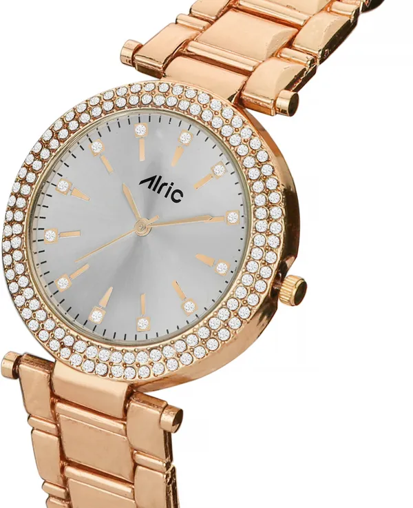 Rose_Gold_&_Silver_Round_Quartz_Analog_Wrist_Watch_For_Women_(30_Mm_Dial)