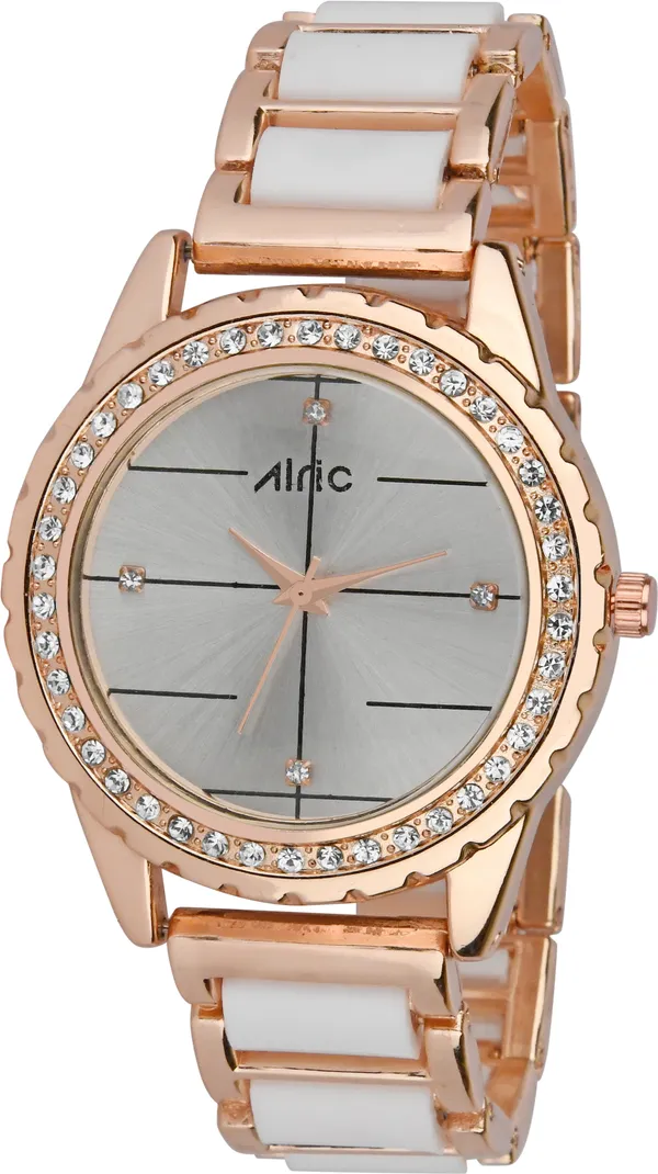 Rose_Gold_&_Silver_Round_Quartz_Analog_Wrist_Watch_For_Girls_(30_Mm_Dial)