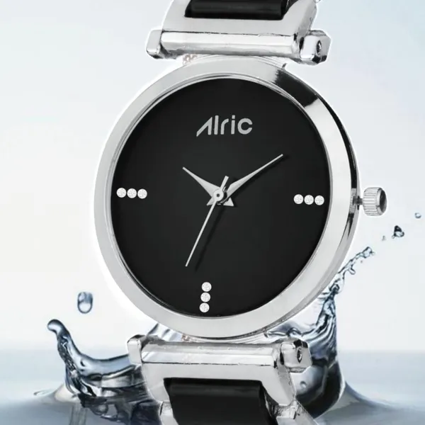Black_Round_Quartz_Analog_Wrist_Watch_For_Girls_(30_Mm_Dial)