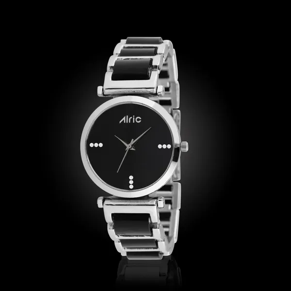 Black_Round_Quartz_Analog_Wrist_Watch_For_Girls_(30_Mm_Dial)