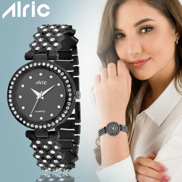 Black_Round_Quartz_Analog_Wrist_Watch_For_Girls_(30_Mm_Dial)