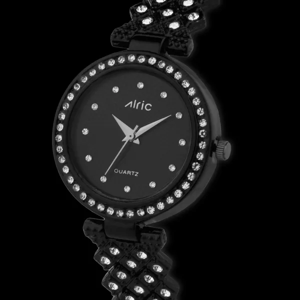 Black_Round_Quartz_Analog_Wrist_Watch_For_Girls_(30_Mm_Dial)