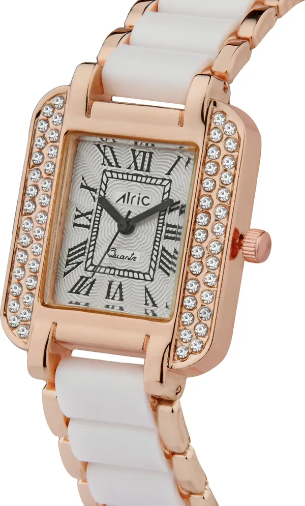 White_&_Gold_Square_Quartz_Analog_Wrist_Watch_For_Girls_(30_Mm_Dial)