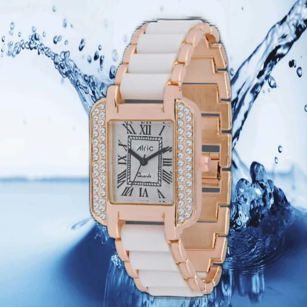 White_&_Gold_Square_Quartz_Analog_Wrist_Watch_For_Girls_(30_Mm_Dial)