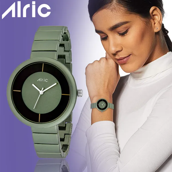 Military_Green_&_Black_Round_Quartz_Analog_Wrist_Watch_For_Girls_(30_Mm_Dial)