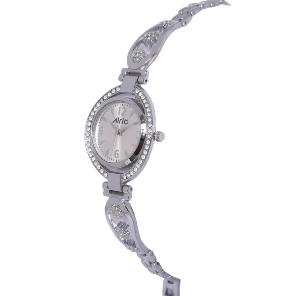 Aura__Silver_Round_Quartz_Analog_Wrist_Watch_For_Girls_(30_Mm_Dial)