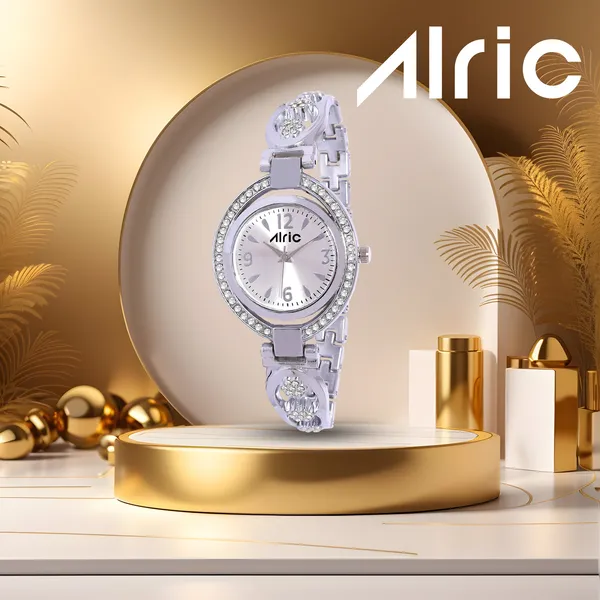 Aura__Silver_Round_Quartz_Analog_Wrist_Watch_For_Girls_(30_Mm_Dial)