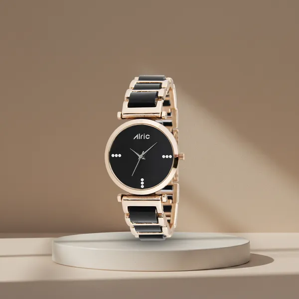 Black_Round_Quartz_Analog_Wrist_Watch_For_Girls_(30_Mm_Dial)