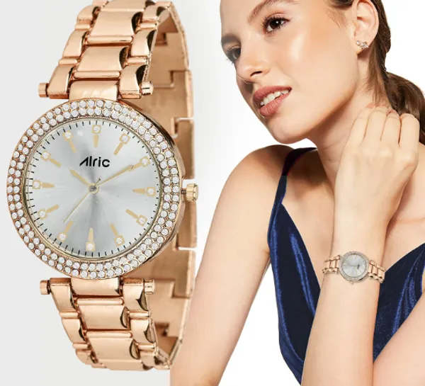 Rose_Gold_&_Silver_Round_Quartz_Analog_Wrist_Watch_For_Women_(30_Mm_Dial)