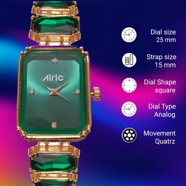 Alric_Octa_Big_Diamond_Stone_Studded_Green_&_Rose_Gold_Square_Quartz_Analog_Wrist_Watch_For_Girls_(14.28_Mm_Dial)