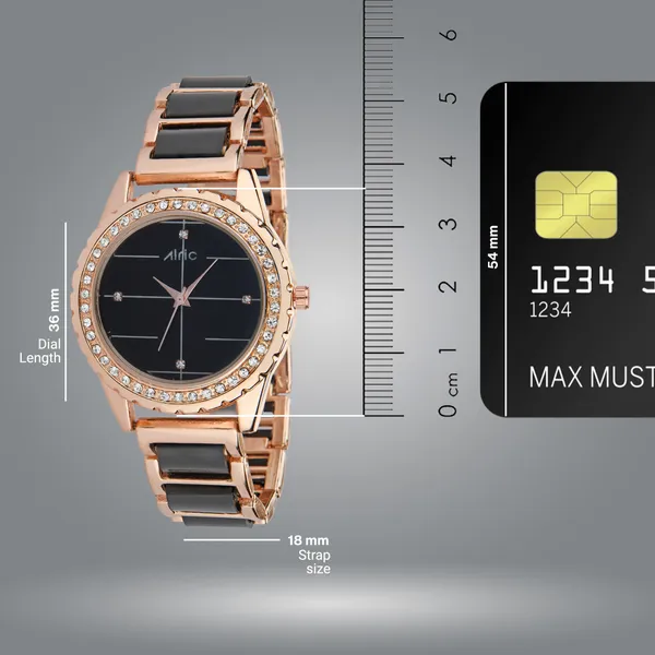 Rose_Gold_Regal_Stylish_Ladies_Watch_|_Glossy_Metallic_Finish_Dual_Strap_Watch_|_Analog_Quartz_with_Jewels_|_Dialmond_Studded_|_Trendy_Slim_Diall_|_Elegant_Watch_for_Women
