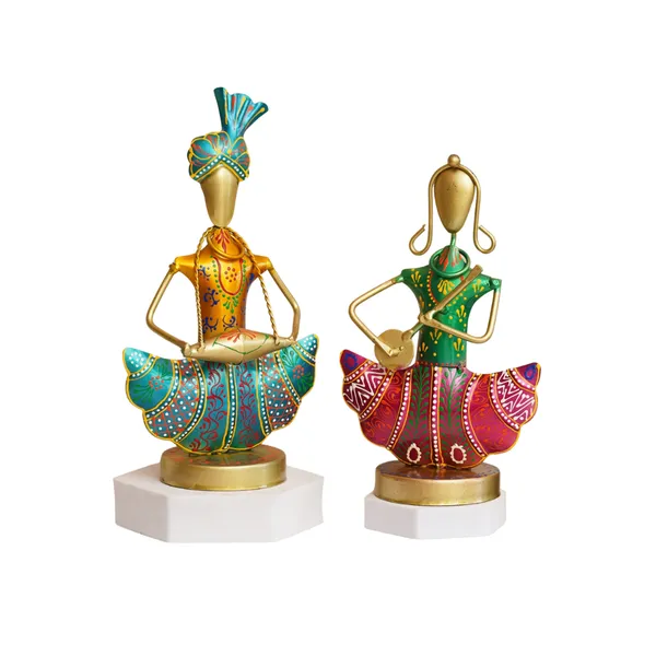 Couple_Musician_Set_of_2_Metal_Showpiece