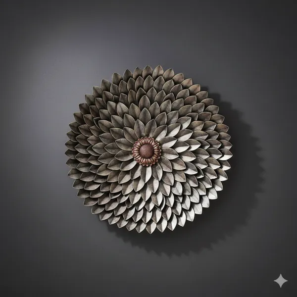 Multicolour_3D_Metal_Sun_Flower_Metal_Wall_Art