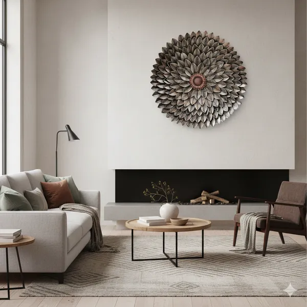 Multicolour_3D_Metal_Sun_Flower_Metal_Wall_Art