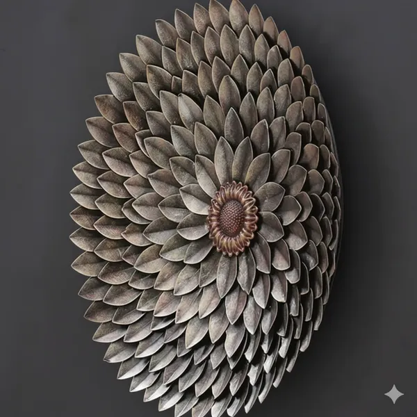 Multicolour_3D_Metal_Sun_Flower_Metal_Wall_Art