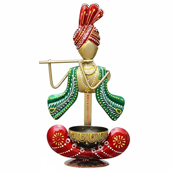 Multicolour_Lord_Krishna_Metal_Tea_Light_Holder_And_Showpiece