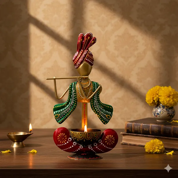 Multicolour_Lord_Krishna_Metal_Tea_Light_Holder_And_Showpiece