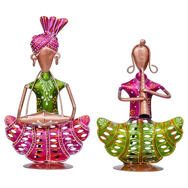 Couple_Metal_Showpiece_cum_Tea_Light_Holder_Set_of_2