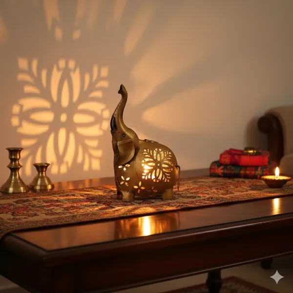 Multicolour_Metal_Elephant_Tealight_Candle_Holder_And_Showpiece