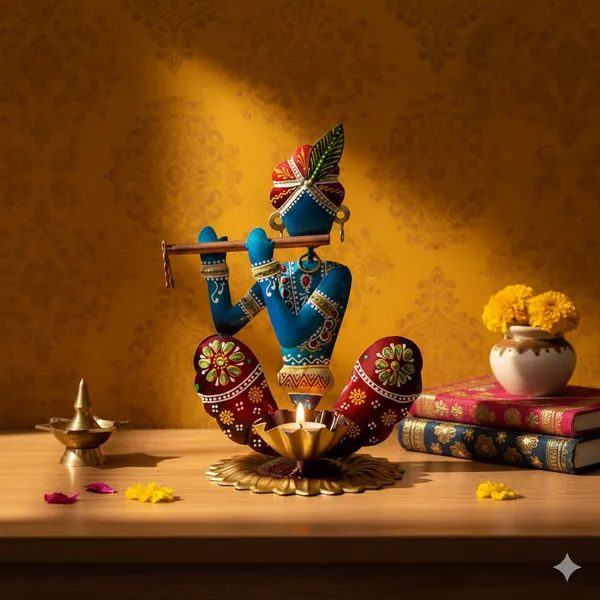 Multicolour_Lord_Krishna_Candle_Holder_Metal_Table_Decor_Showpiece