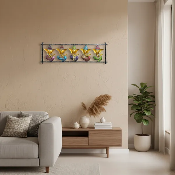 Multicolour_5_Ganesh_Frame_Wall_Decor