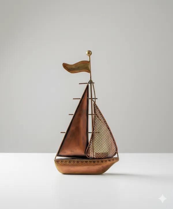 Multicolour_Boat_Showpiece_For_Table_Decor_Cum_T_Light_Holder
