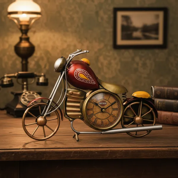 Harley_Bike_and_Pen_stand_Showpiece