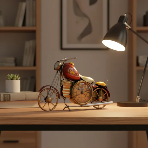 Harley_Bike_and_Pen_stand_Showpiece
