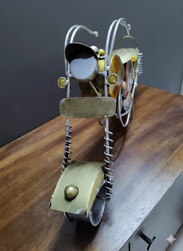 Multicolour_Bullet_Bike_Cycle_Clock_Table_Decor