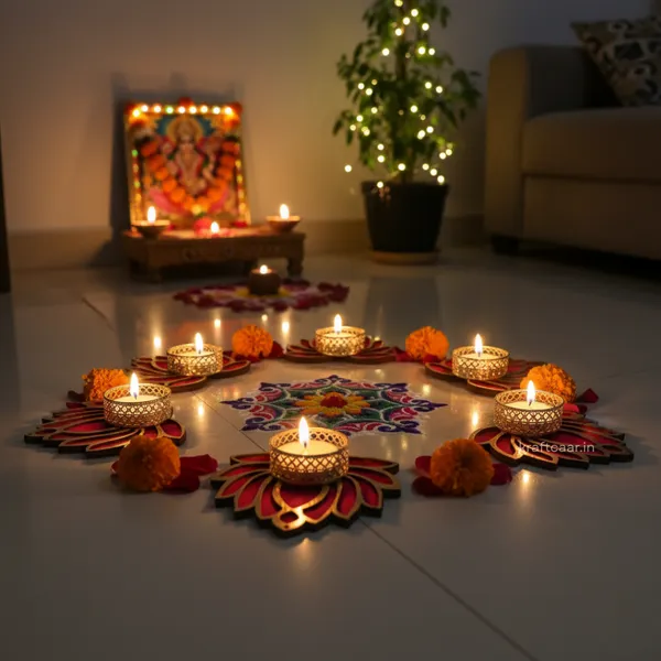 Set_of_6_Lotus_Rangoli_Candles_Holder_|_Diya_Holder