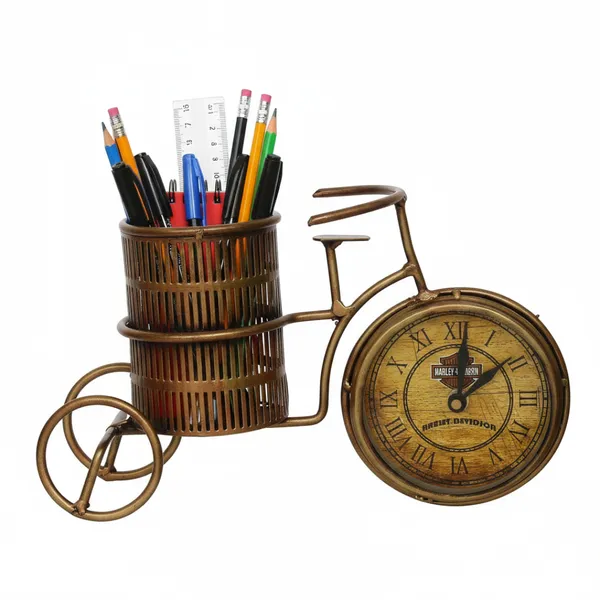 Multicolour_Cycle_Pen_Stand_With_Table_Clock